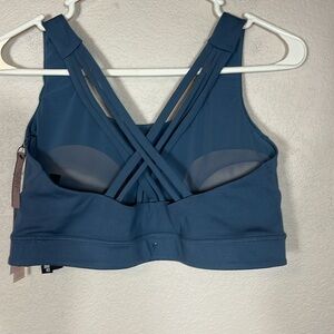 Victoria’s Secret Essential Strappy Sports Bra Large Gray Blue